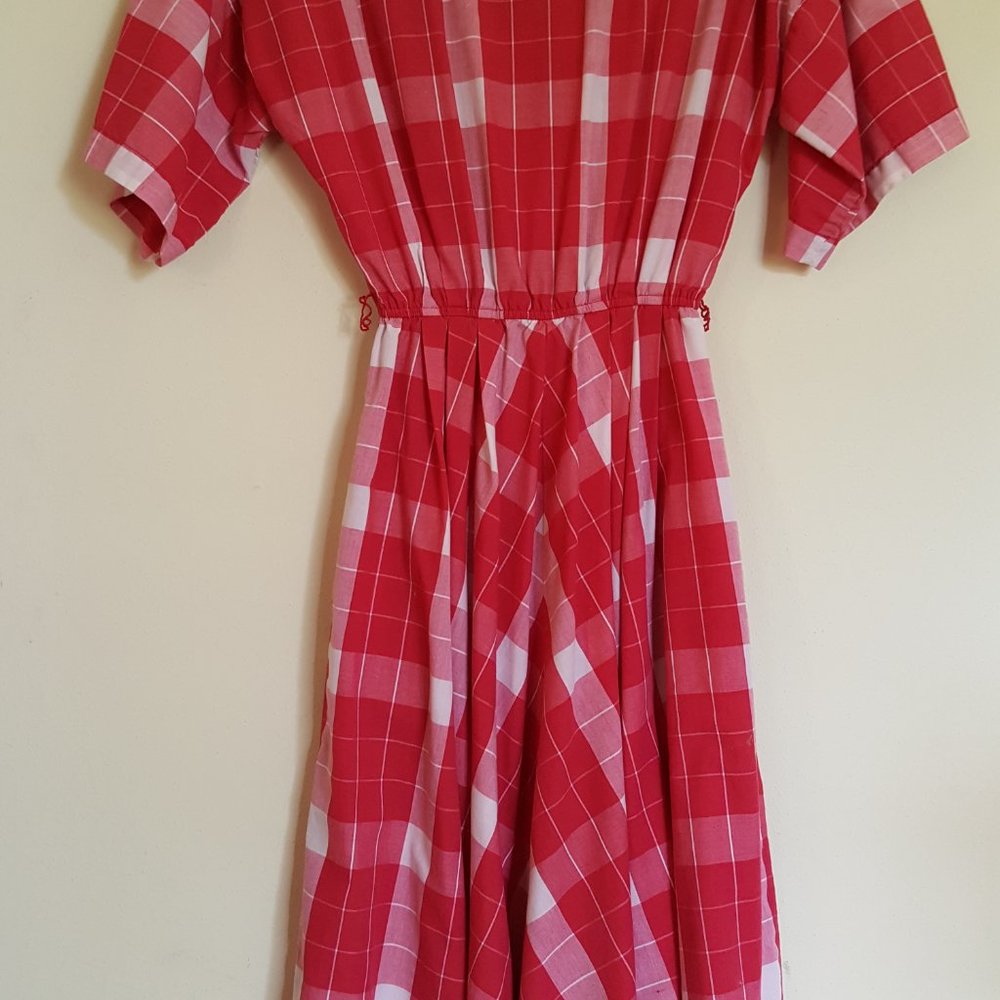 Vintage plaid dress - Picture 6 of 6